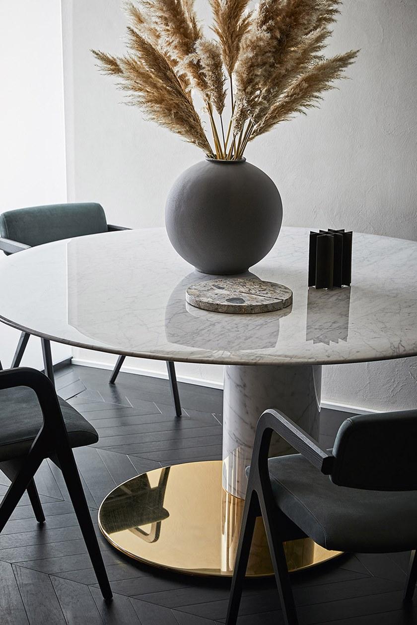 Gallotti&Radice Овальный стол из каррарского мрамора Oto sun-id-1475466 - Вид №5