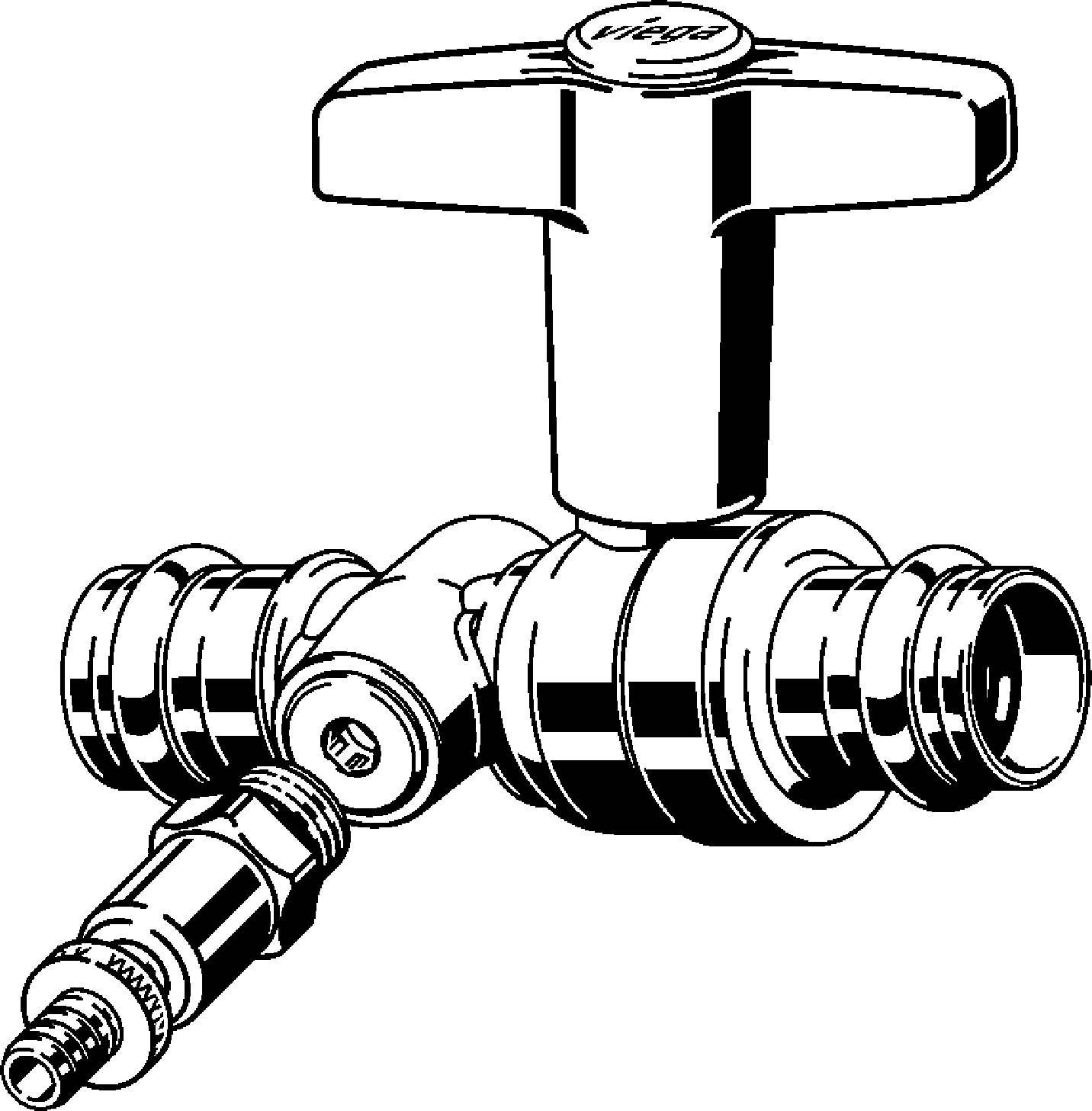 Viega Шаровой кран Easytop 2275.3 (746728) 746 728 - Вид №1