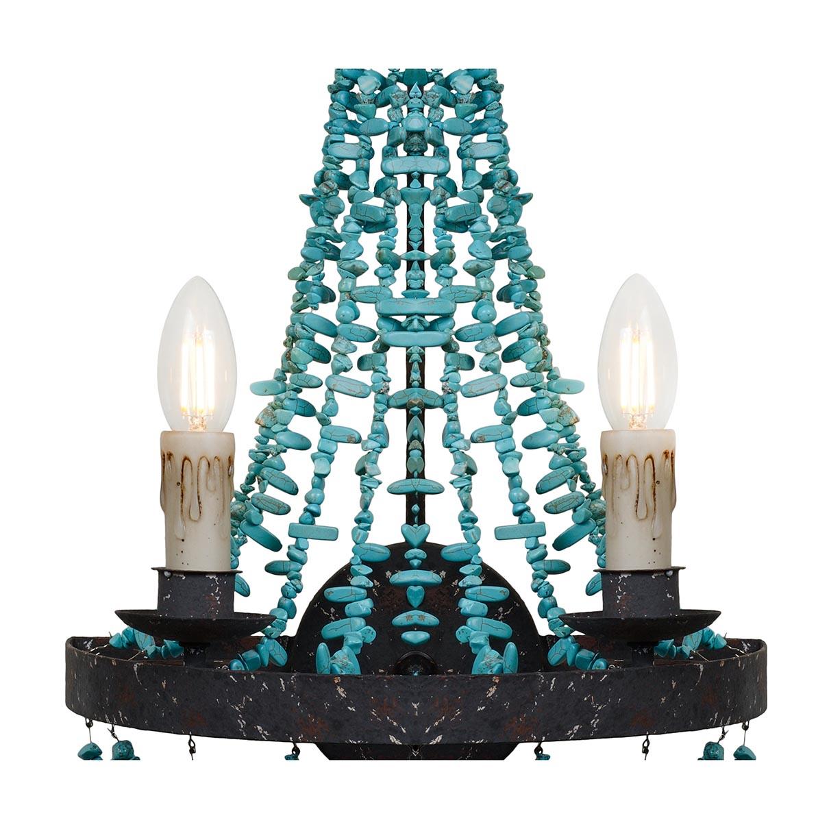 Бра настенное голубое iLamp Perla Loft Loft 6224BW ILAMP СВЕЧА 00-3949167 Голубой  - Вид №1