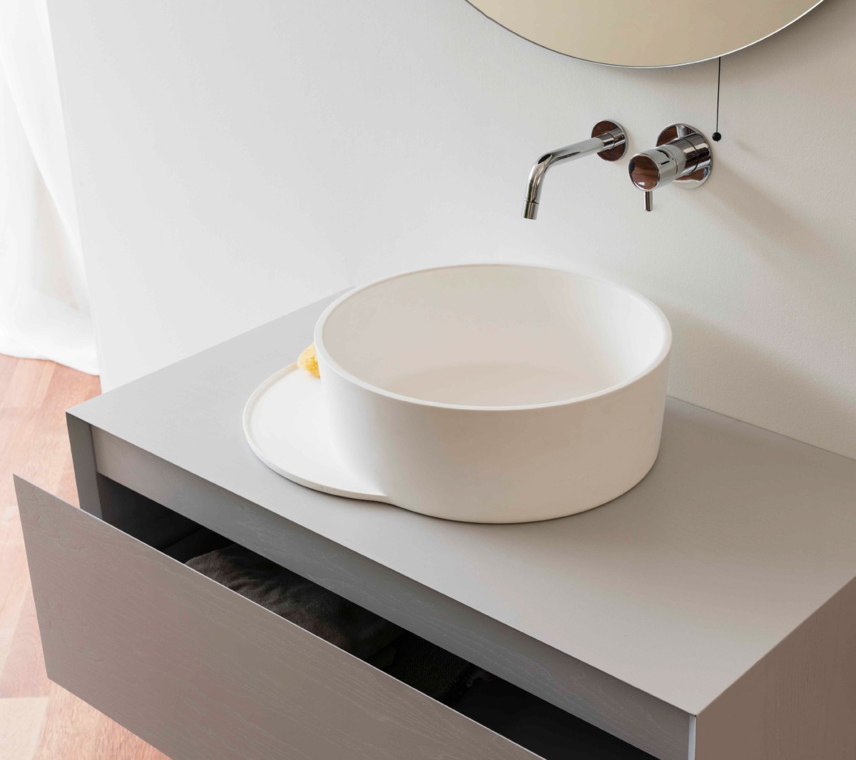 EXLAVTONDPLAT/ME Накладная раковина на столешницу  круглая Ex.T Plateau - Вид №3