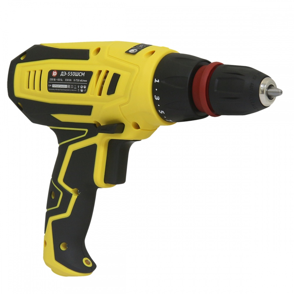 75898 Калибр Электрическая дрель-шуруповёрт   ДЭ- 550ШСМ  - Вид №2