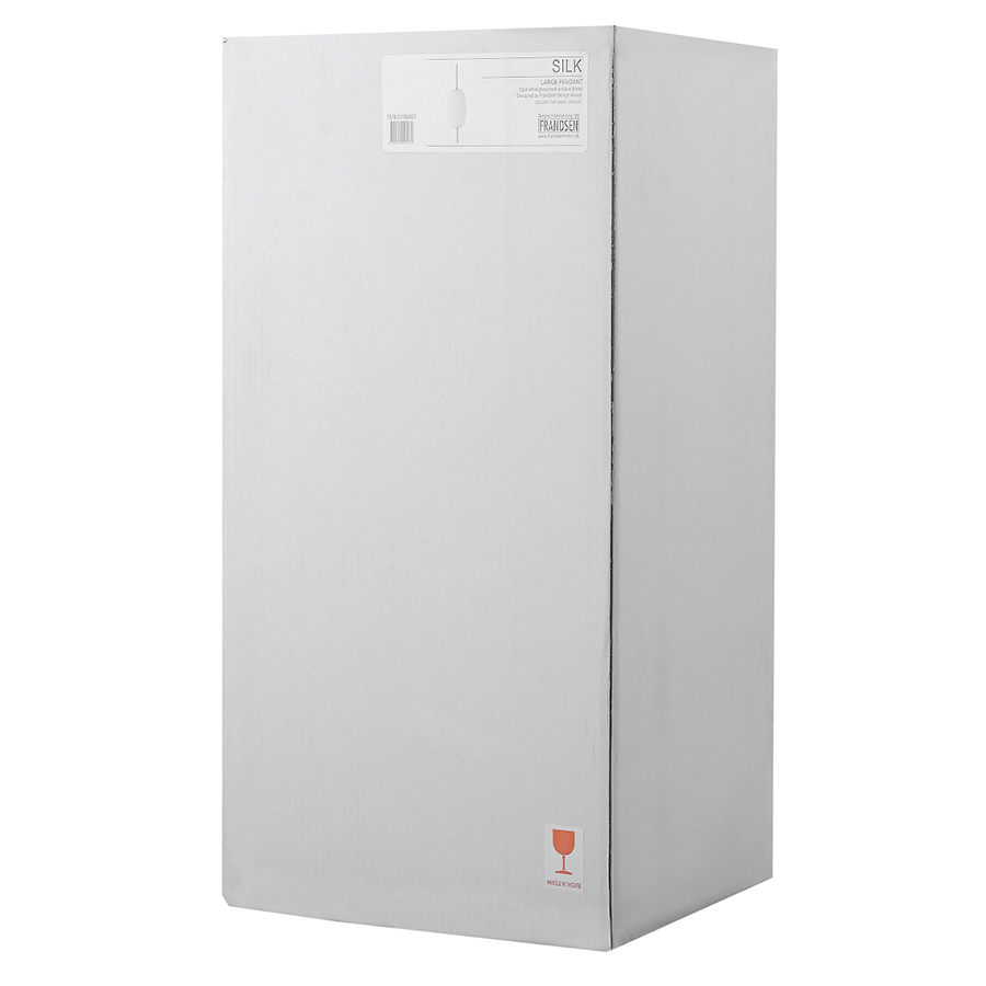 157801184001 Лампа подвесная silk, 78хD22 см, белое опаловое стекло Frandsen  - Вид №4