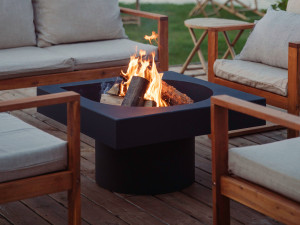 Камин из нержавеющей стали