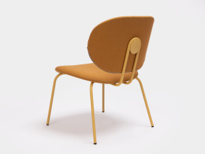 Стальной стул с мягким сиденьем