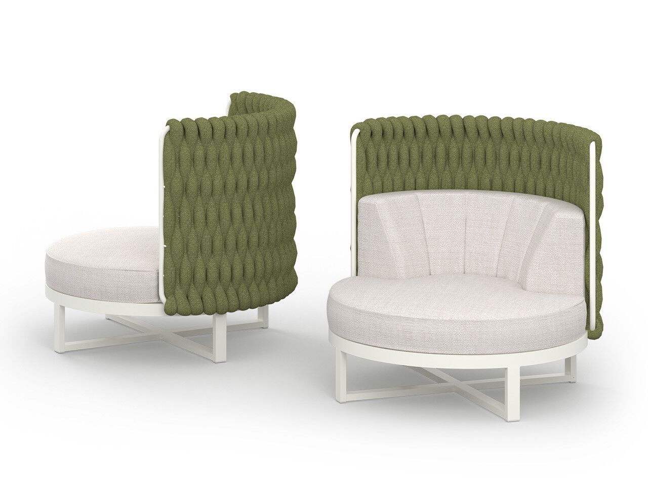 Тканевое садовое кресло с подлокотниками и высокой спинкой MAMAGREEN Munia ARCH-00149925 - Вид №7