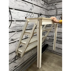 90557176 Раздвижной садовый стол складной Азбукадекор ССТ-белый 20 - 65 см x 20 см x 65 см дерево белый STLM-1545576