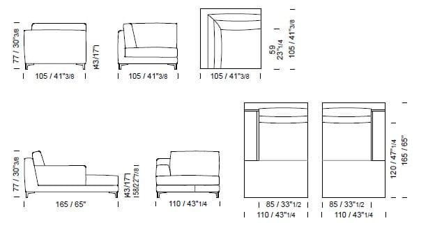 Кожаный диван Borzalino Бен ARCH-00138148 - Вид №6