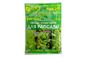 17567934 Универсальное органоминеральное удобрение Для рассады Овощи, Ягоды, Цветы 50 г 4607026425396 Гуми-оми