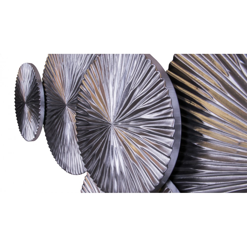 Панно на стену из дерева inflow Matt 130*85см. EVENHOME ДИЗАЙНЕРСКИЕ 129711 Серебро;матовый  - Вид №2