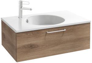 EB2515-R6-NR4 Тумба под столешницу 80 см, 1 ящик, белая ручка JACOB DELAFON ODÉON RIVE GAUCHE