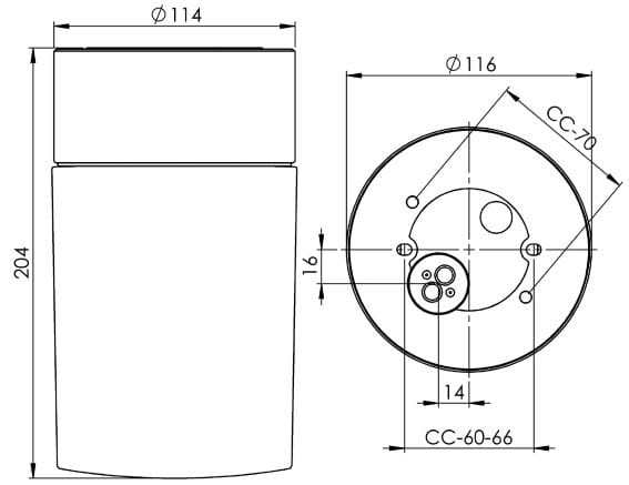 Настенный светильник / потолочный светильник из стекла и фарфора Ifö Electric Opus ARCH-00064890 - Вид №3