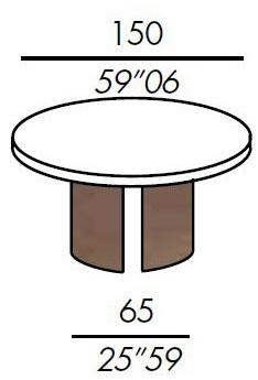 Meridiani Круглый обеденный стол из дерева Gong sun-id-1470882 - Вид №11