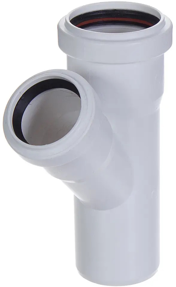 Тройник EQUATION 50×40 мм 45° для бесшумной канализации 81952607