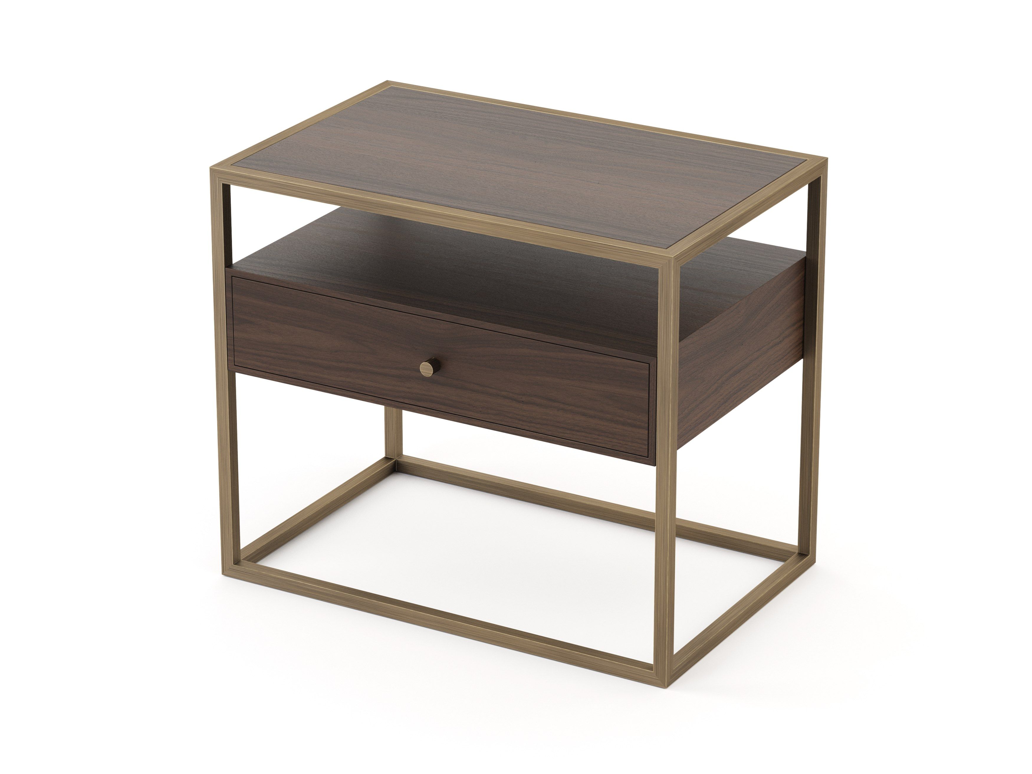 Прямоугольная прикроватная тумбочка из шпона с ящиками Stylish Club мост ARCH-00103665 - Вид №25