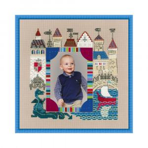 1617 Набор для вышивания Панно для фотографии Рыцарский замок 30 х 30 см RIOLIS Сотвори Сама