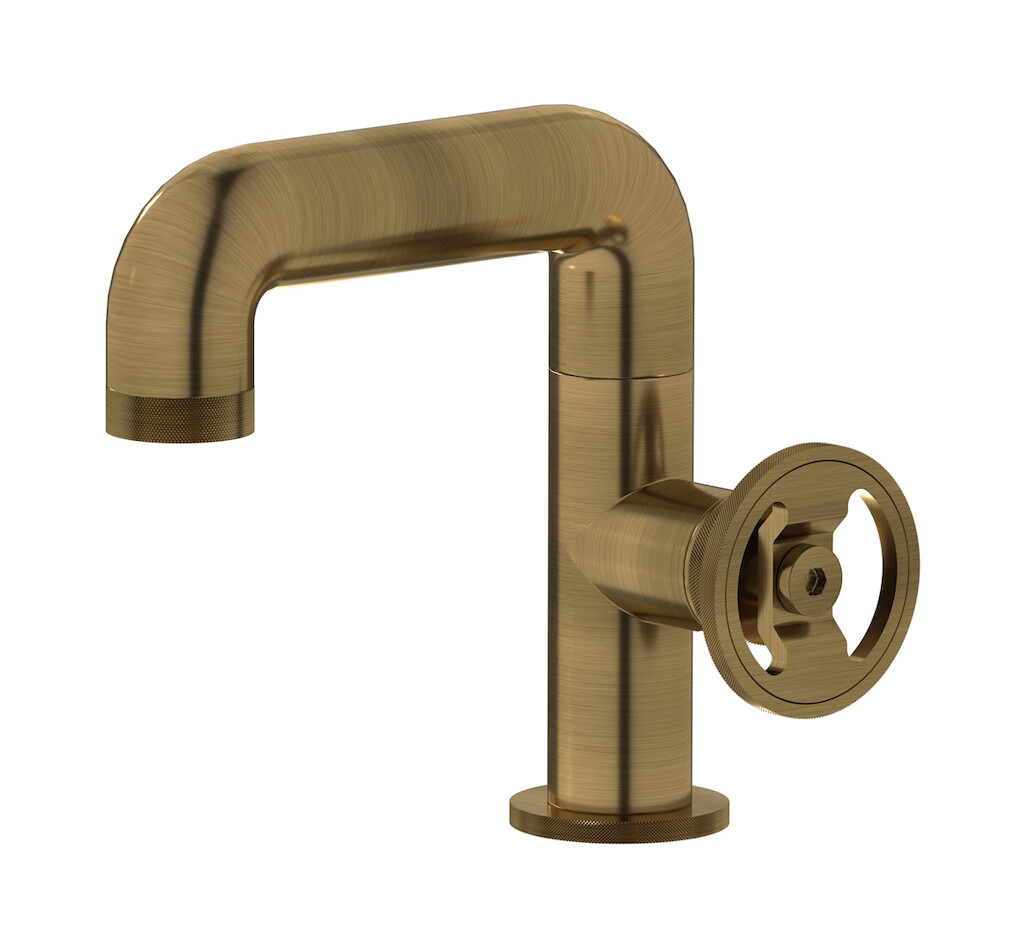 Смеситель для раковины на 1 отверстие в комплекте с донным клапаном WE ARE IB b1200mb Modern Bronze Bold