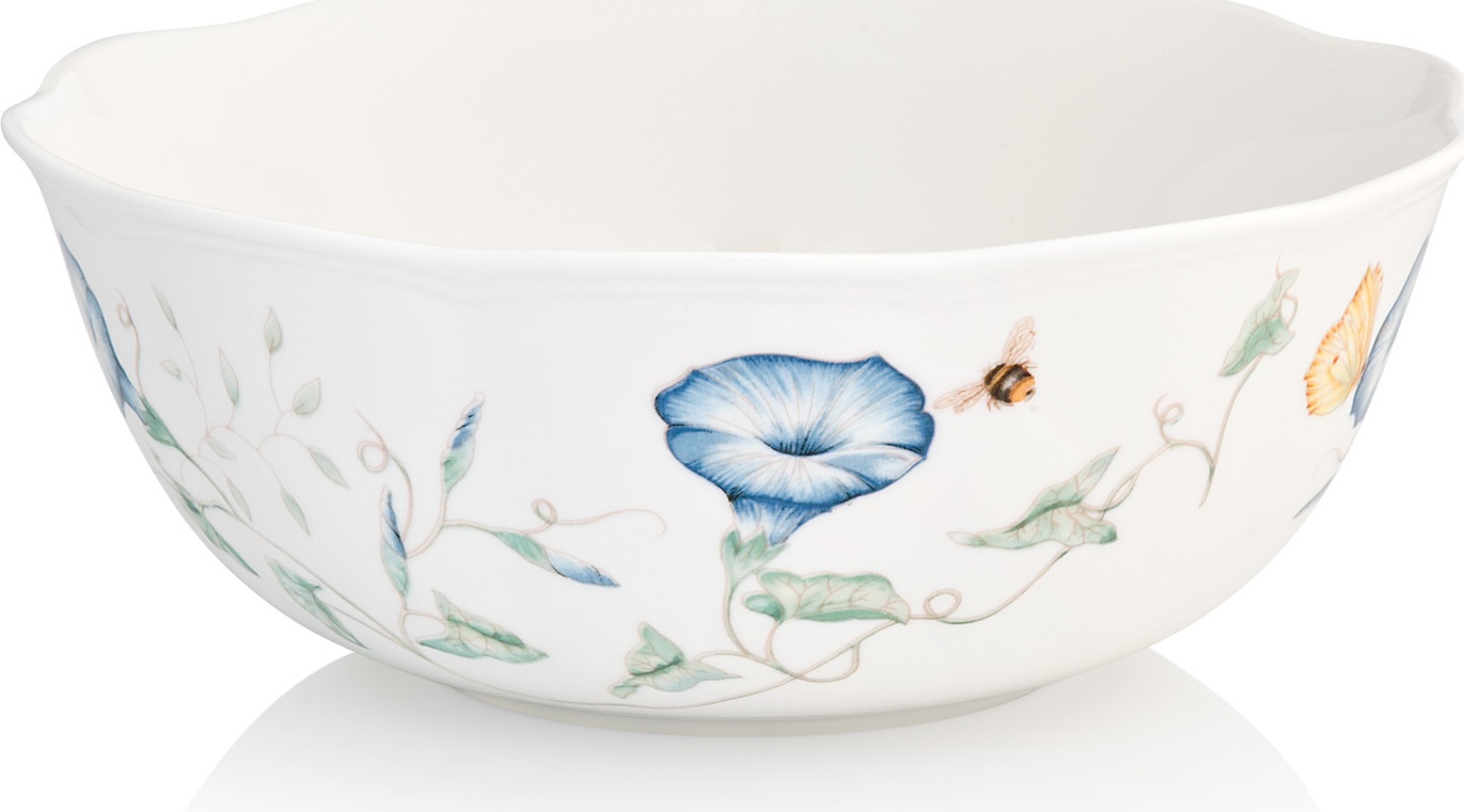 10524883 Lenox Салатник круглый Lenox "Бабочки на лугу" 23см Фарфор 