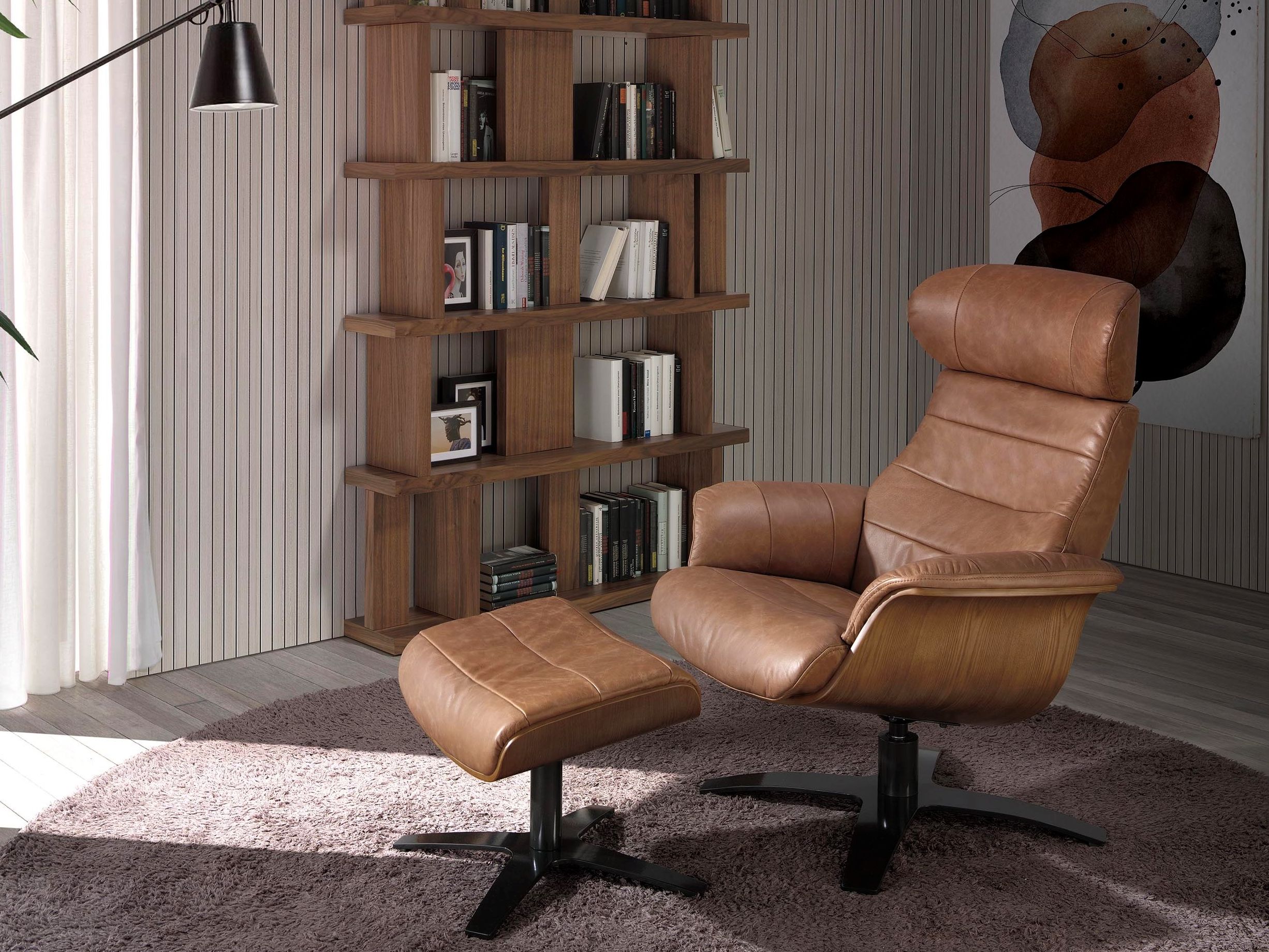 Кожаное кресло с подлокотниками Angel Cerda диван тренд ARCH-00122231 - Вид №5