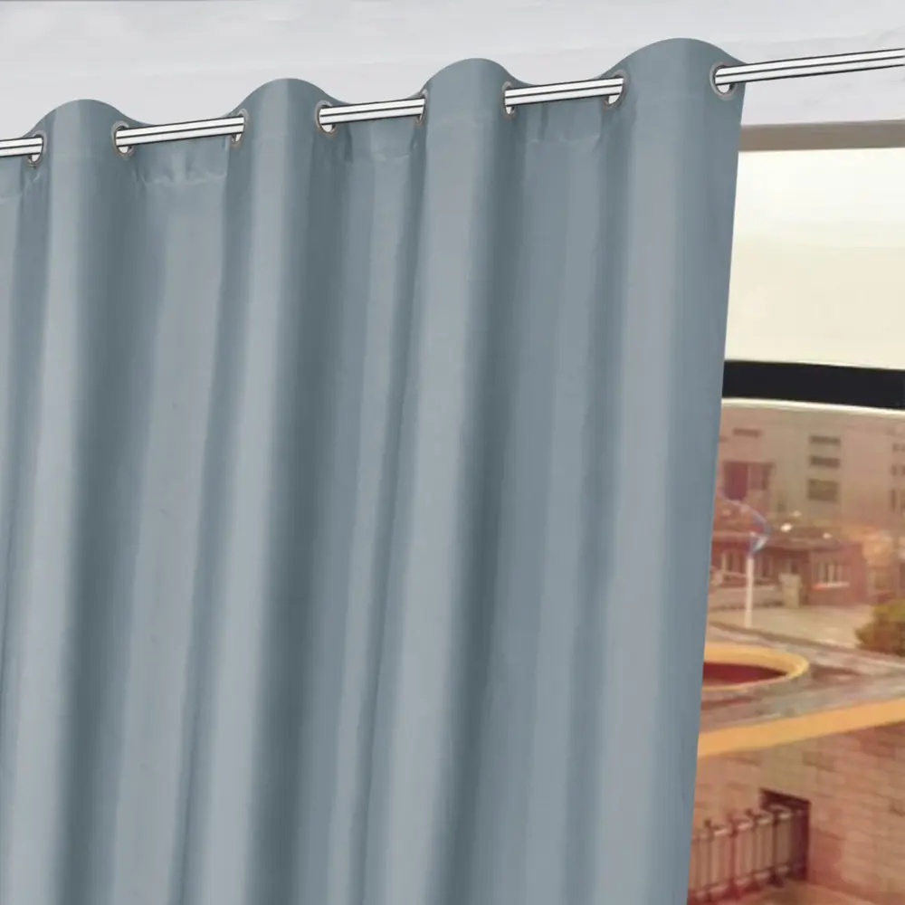 Штора на люверсах «Атена» 200х280 см цвет серый INSPIRE STLM-2168418 - Вид №3