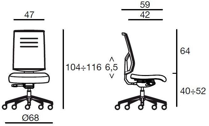 Sesta Эргономичное офисное кресло Sax air Sa-w11 - Вид №1