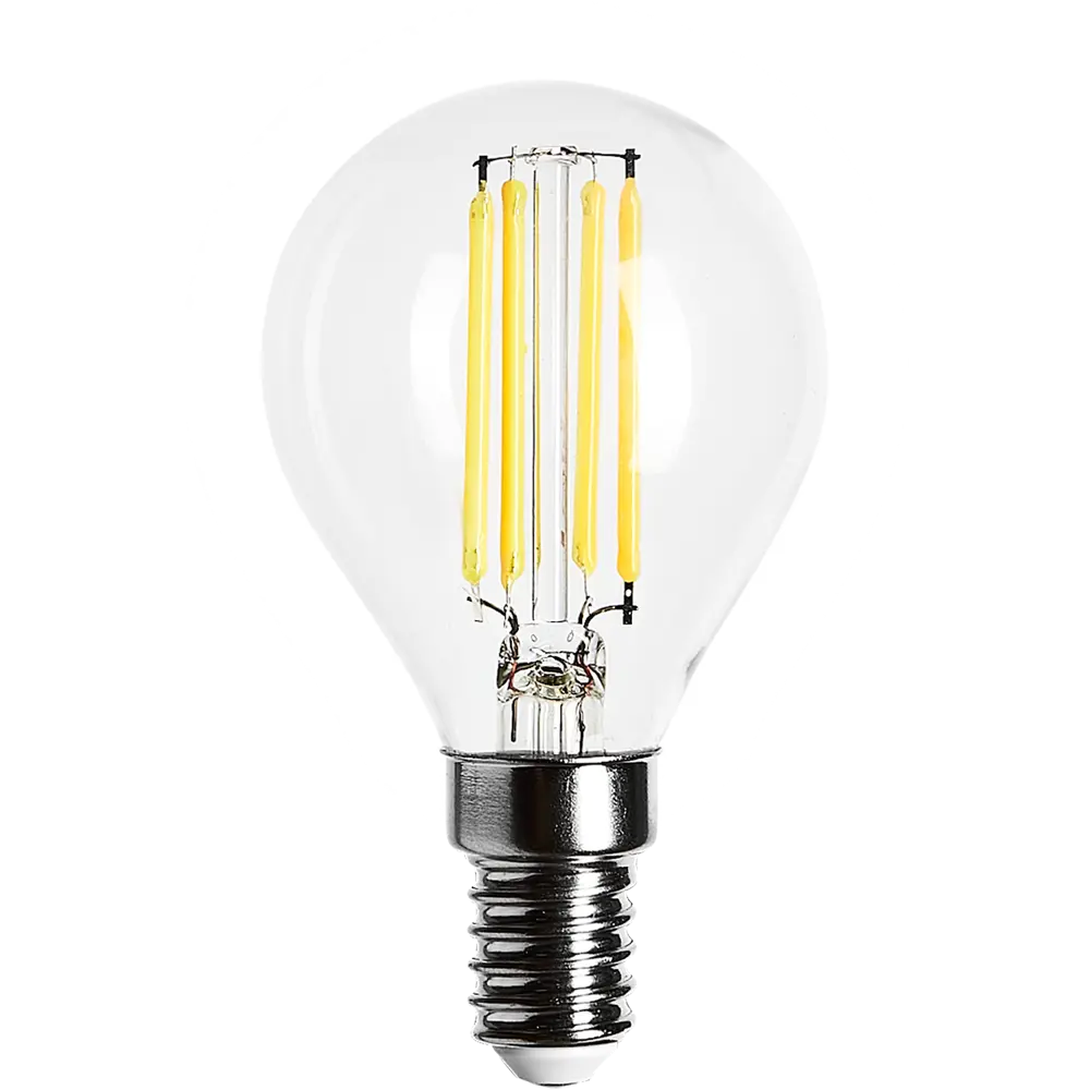 Лампа светодиодная Osram E14 220 В 5 Вт шар 660 лм холодный белый свет 82057141 STLM-2132858  - Вид №1