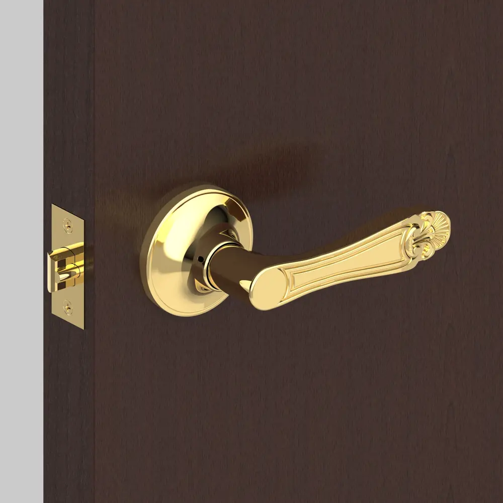 Ручка защелка 637/BL РB-Р (зол) без фик FUARO STLM-2203366 - Вид №6