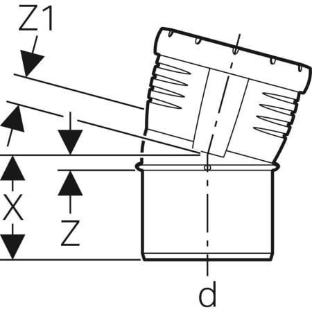 393.722.14.1 Отвод Geberit Silent-Pro Geberit  - Вид №11