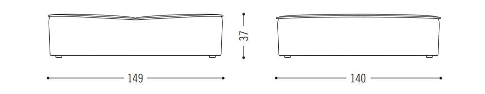 Ткань пуф COR Nenou ARCH-00141976 - Вид №6