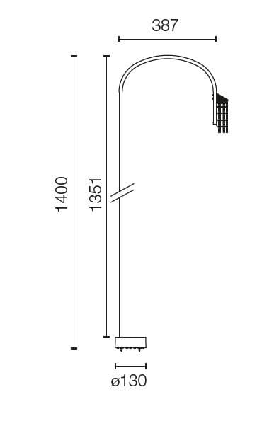 Светодиодный светильник из нержавеющей стали Flos Outdoor Collection-Bollard ARCH-00146674 - Вид №6