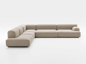 Модульный угловой диван из ткани