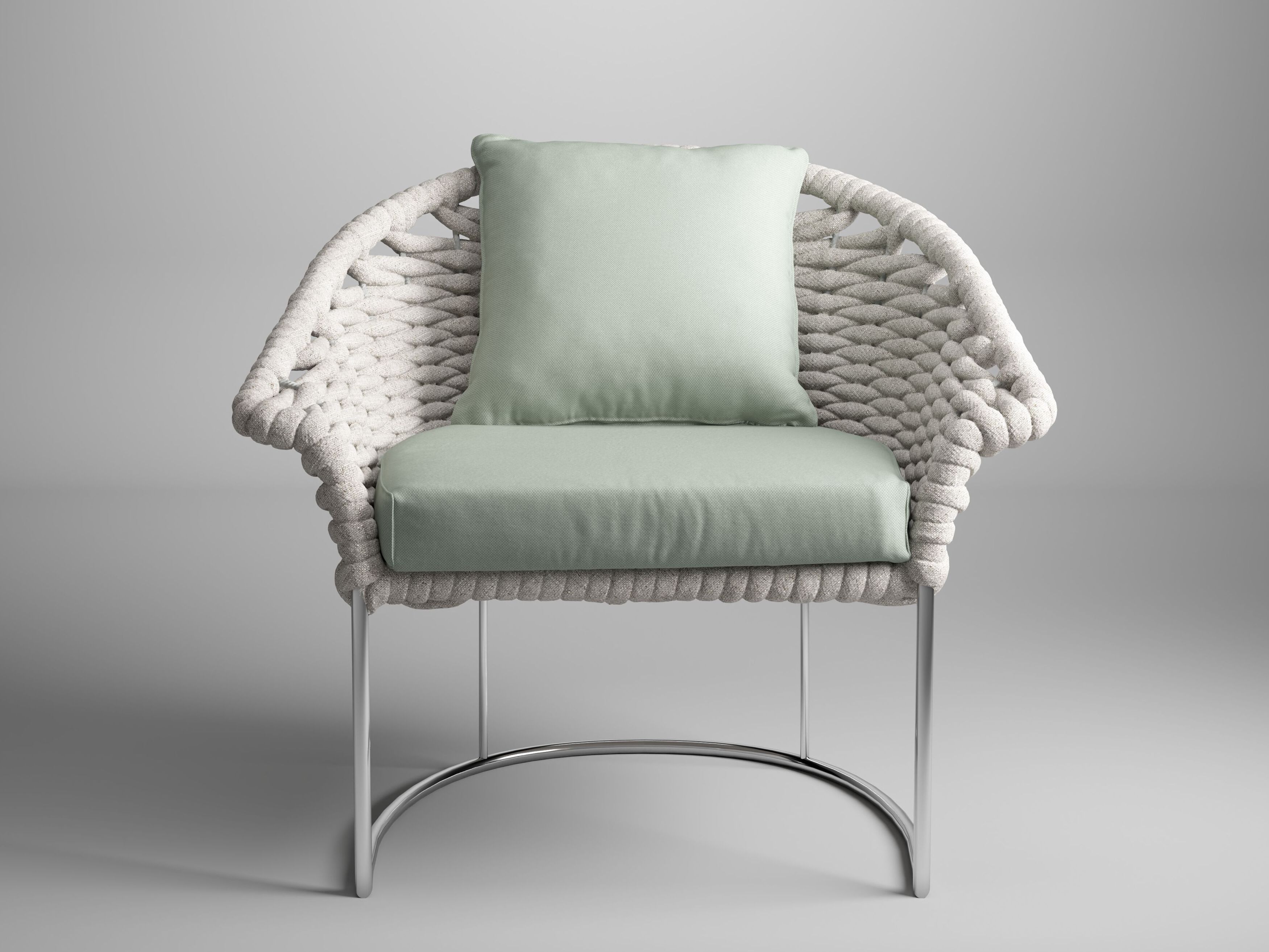 Садовый стул из полипропиленовой веревки Galbiati Outdoor Alpemare Collection ARCH-00015475