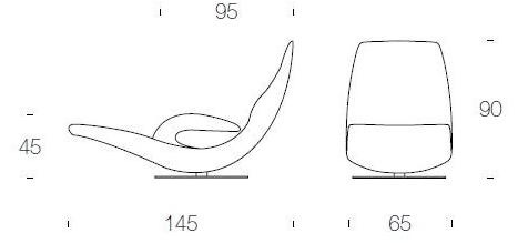 Tonin Casa Кожаное кресло / шезлонг sun-id-1377866 - Вид №5