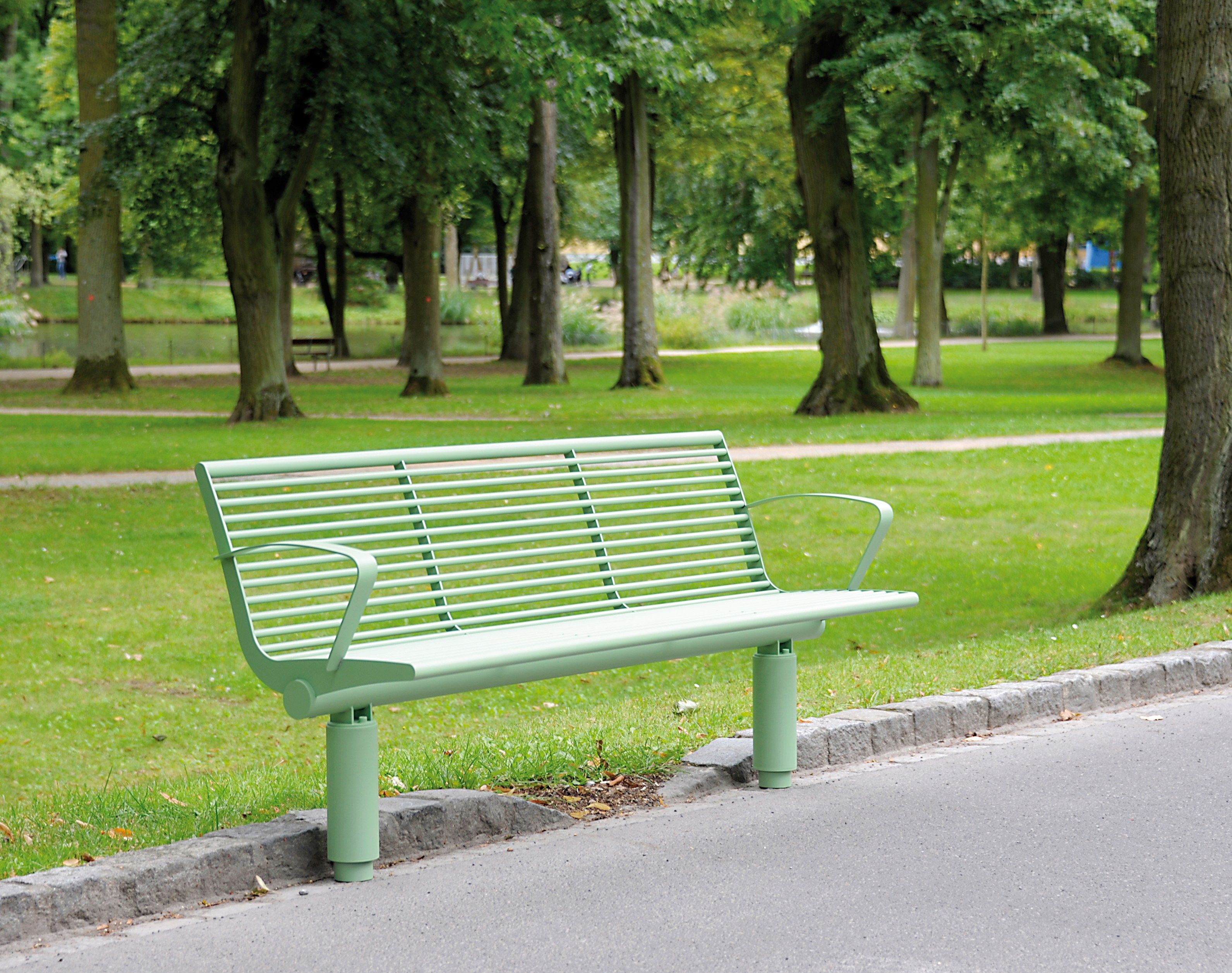 Скамья из нержавеющей стали с подлокотниками BENKERT BANKE Siardo ARCH-00064464 - Вид №2