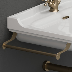 740893 Полотенцедержатель боковой 40 см для умывальников Waldorf, цвет Бронзовый Kerasan Waldorf Италия