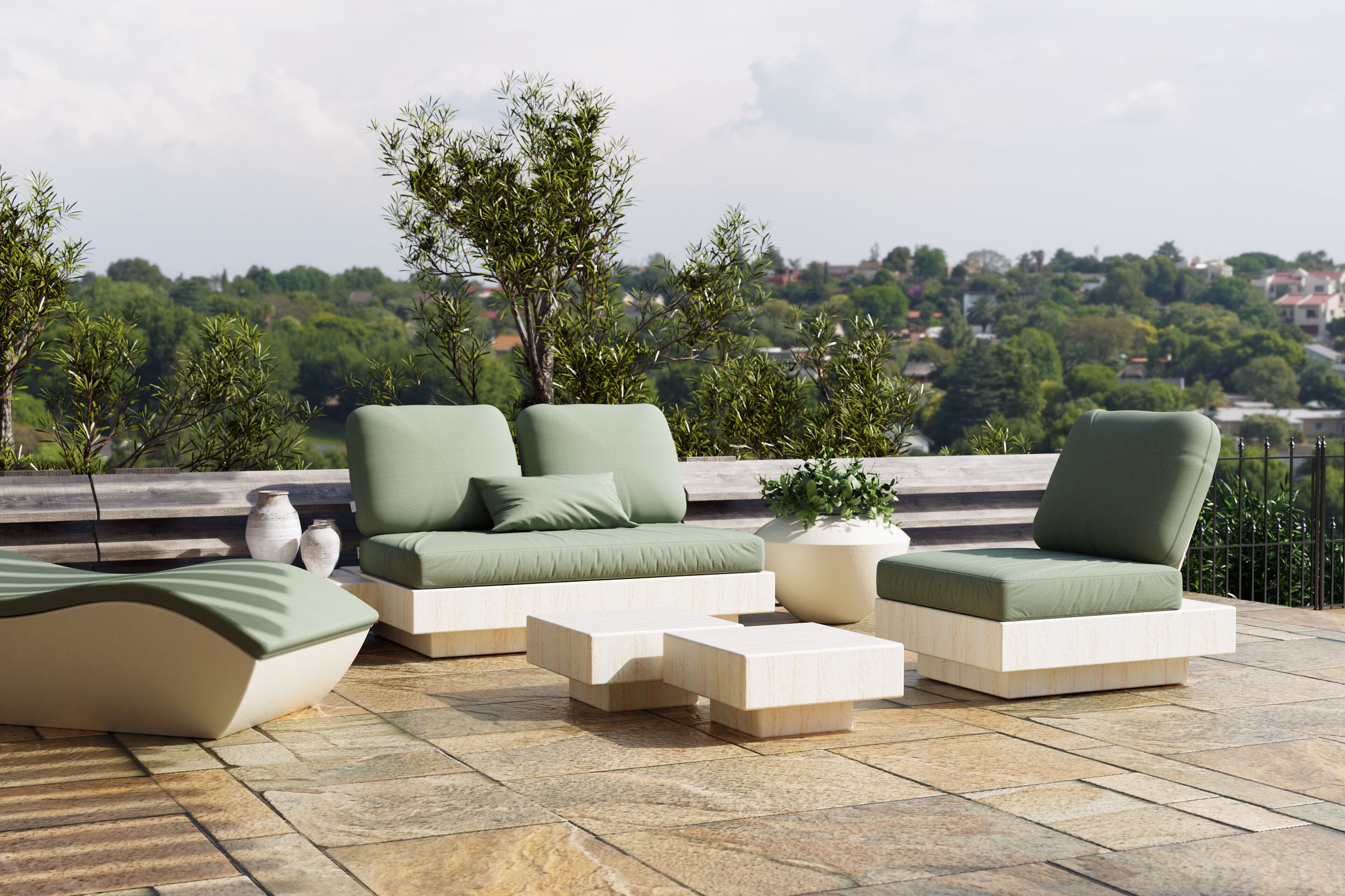 Квадратный стол из стекловолокна GANSK ARCH-00010213 - Вид №6