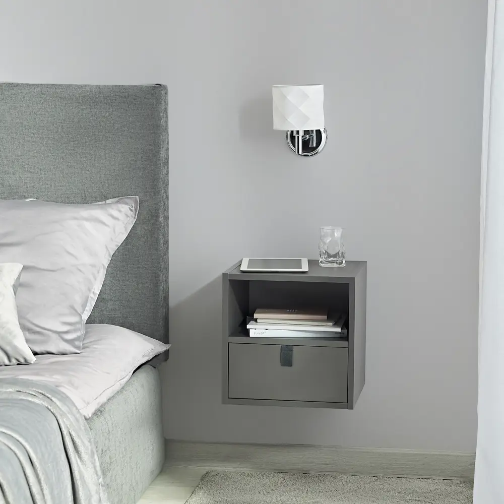 Светильник настенный бра Freya FR5118WL-01BS под лампу цилиндр цвет серебро STLM-2068099 - Вид №7