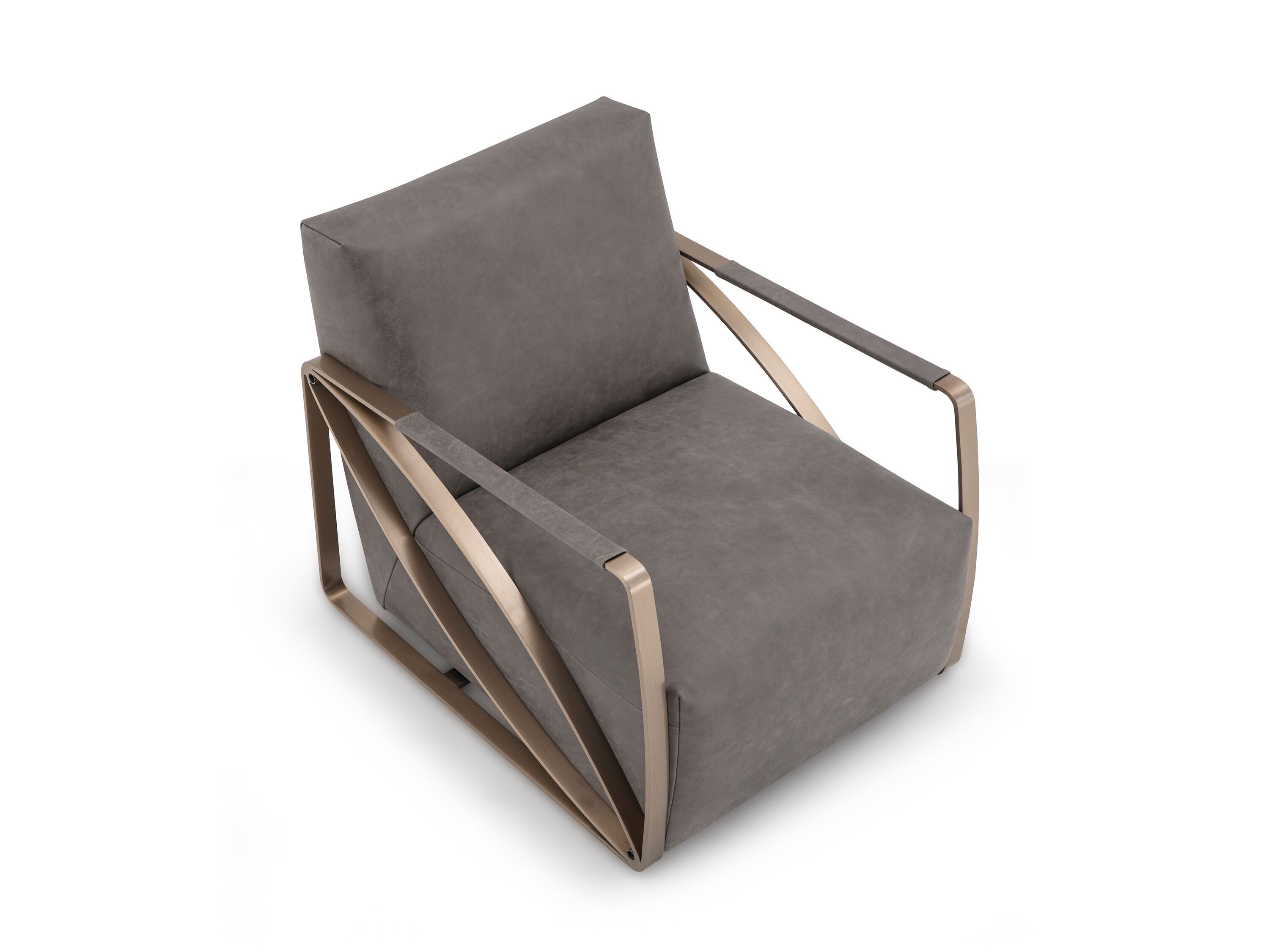 Кожаное кресло с подлокотниками CAMPO DE' FIORI YVOIRE ARCH-00088513 - Вид №2