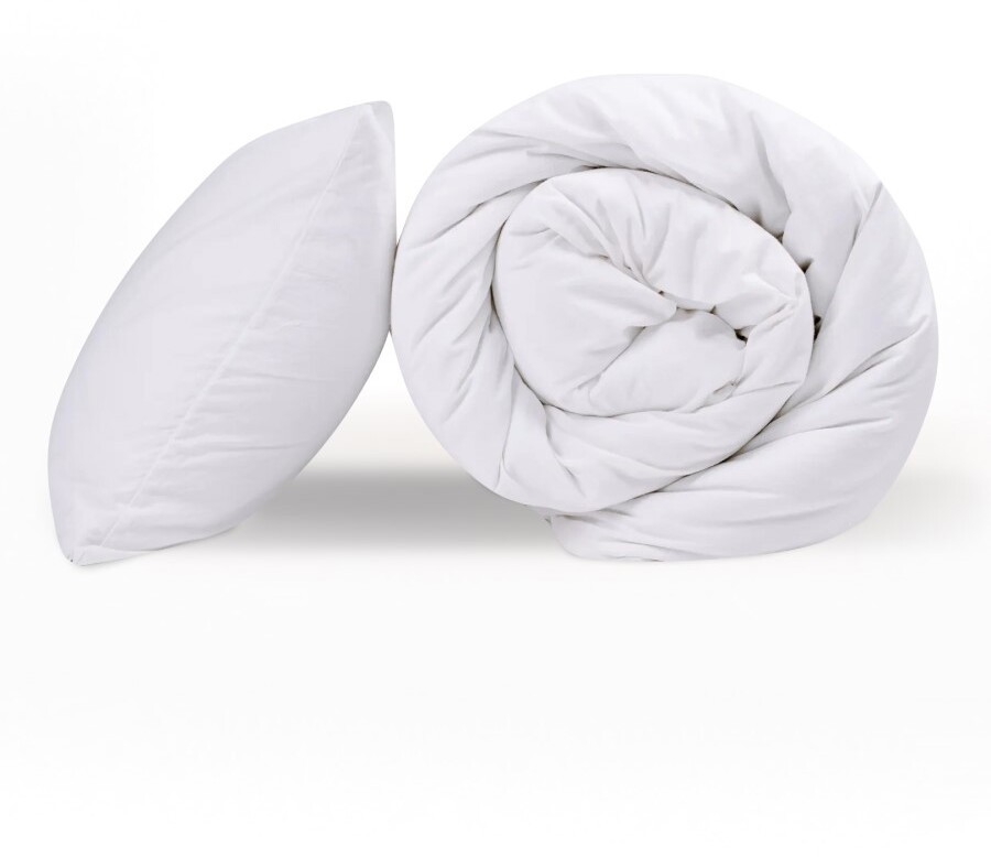 91091168 Комплект постельного белья Wash Cotton двуспальный с евро (с нав. 50х70) хлопок цвет молочный STLM-0479093 GOODNIGHT