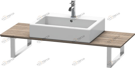 XL013C05151 X-Large Консоль для накладных раковин и встраиваемых умывальников Сосна коричневая, декор Duravit