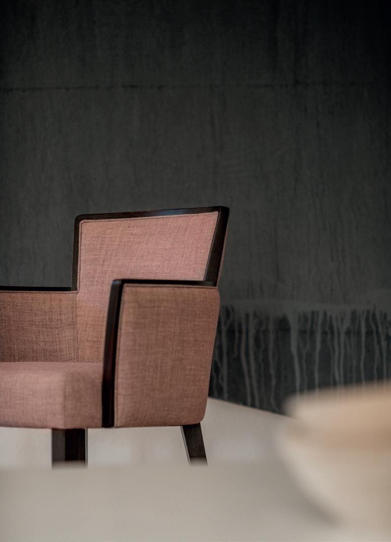 Tirolo Стул из массива дерева и ткани с подлокотниками London 016 sa - Вид №9