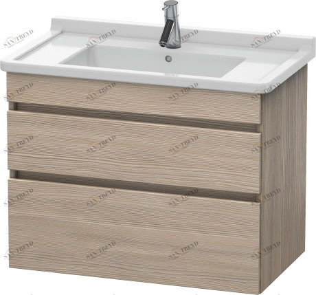 DS648803131 Тумбочка подвесная DuraStyle #DS6488 800 x 470 мм Сосна серебристая, декор Duravit