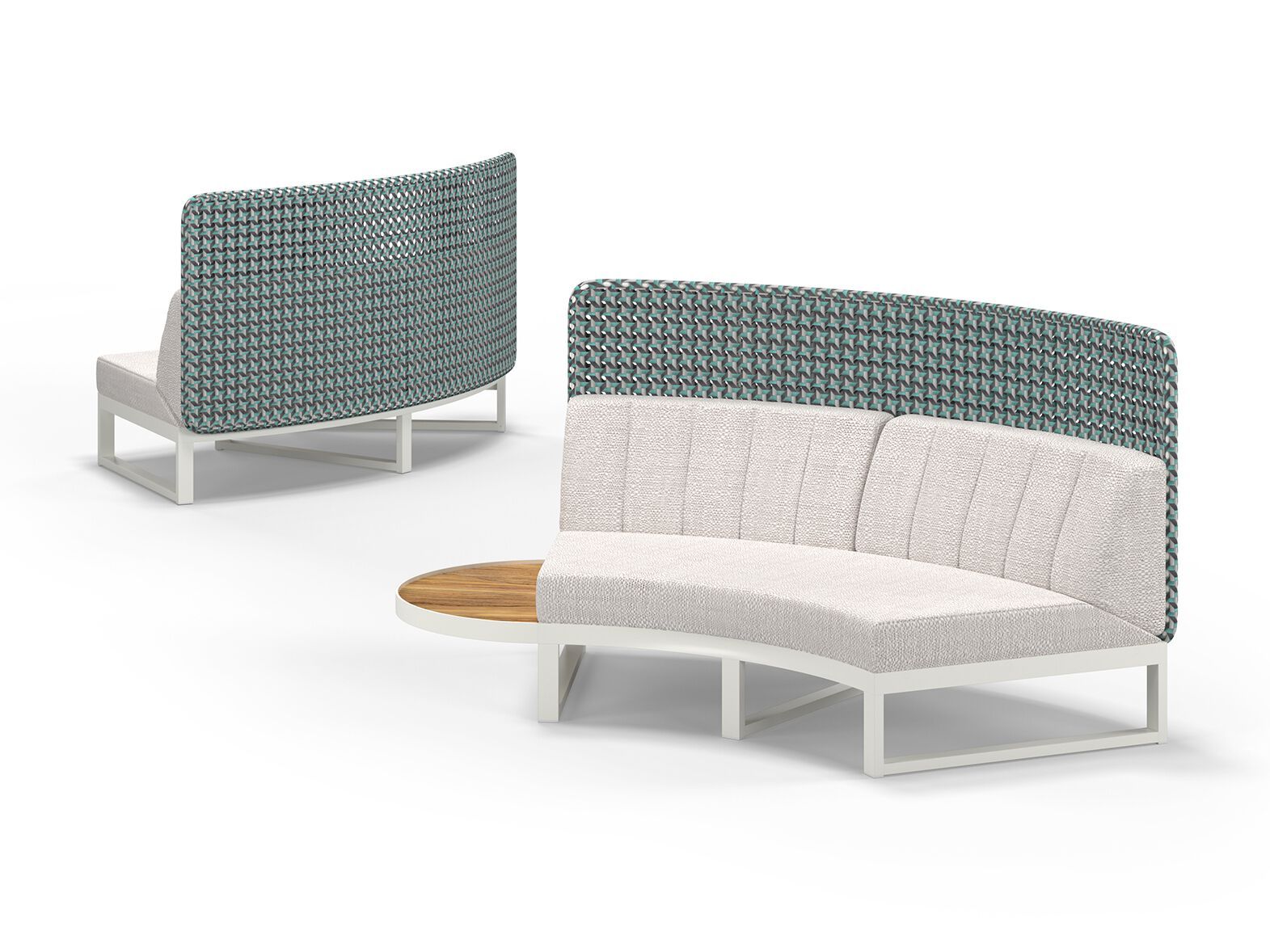 Модульный изогнутый садовый диван с высокой спинкой MAMAGREEN Munia ARCH-00078079 - Вид №2