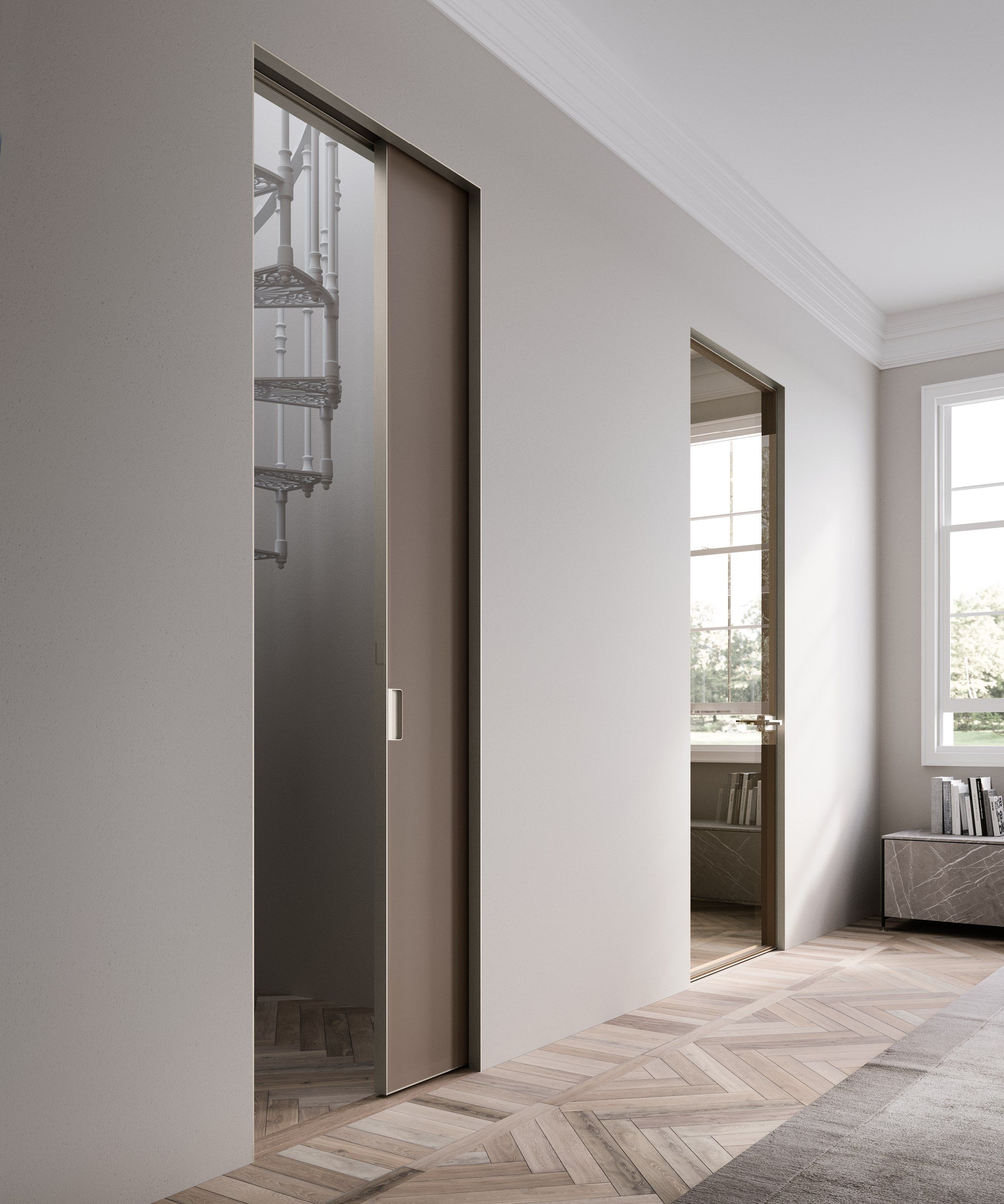 Раздвижные двери интерьер стены ADL квартира ARCH-00093684 - Вид №1