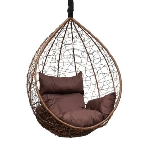 91930865 Кресло подвесное Laura outdoor Sevilla 1-но местное до 130 кг коричневый и коричневый STLM-1548835
