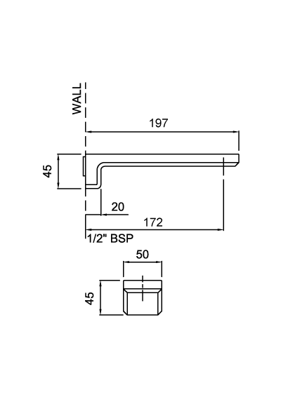 KISP172CP Настенный излив для ванны Kiri Methven  - Вид №1