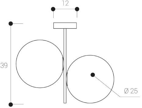 Miloox Потолочный светильник из опалового стекла и металла Jugen sun-id-1406364 - Вид №4