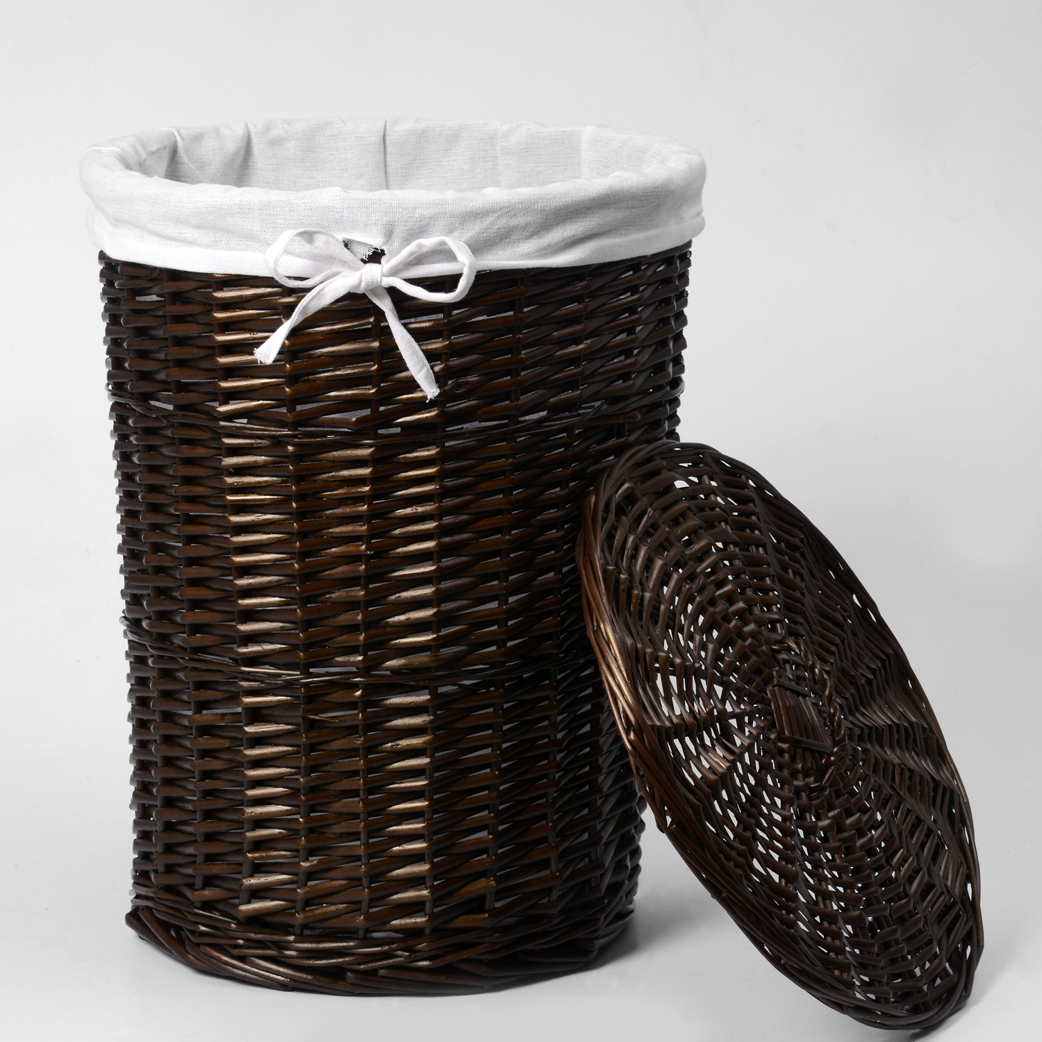 WB-740-L Еlbe Плетеная корзина для белья с крышкой WasserKRAFT  - Вид №1