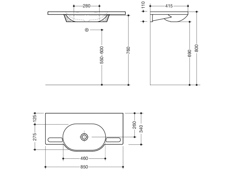 950.11.200 суета сует HEWI Waschtische  - Вид №2