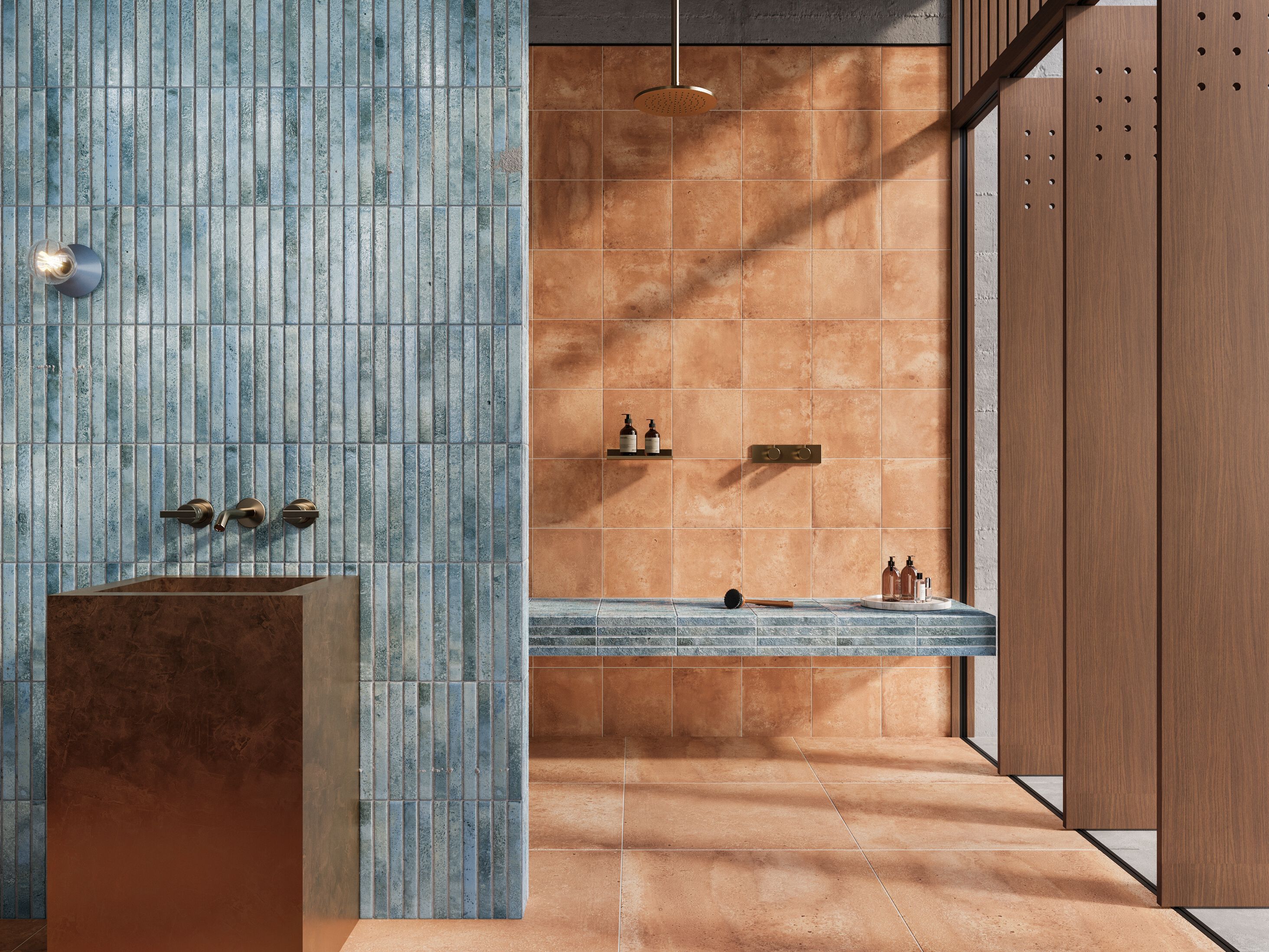 Пол / облицовка керамогранита с эффектом кирпича KERADOM COCCIO ARCH-00081704