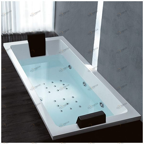 Ванна Gruppo treesse Quadra 199 ATC-V073Q-SX белая с гидромассажем и аэромассажем прямоугольная встроенная левая ATCV073QSX